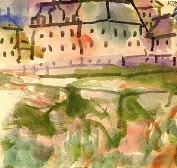 Paul Klee Types de peintures - Maisons près de la Gravière