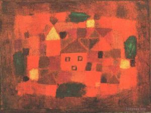 Paul Klee œuvres - Paysage avec coucher de soleil