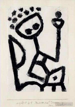 Paul Klee œuvres - Mumon ivre tombe sur la chaise