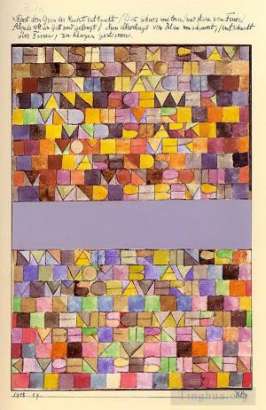 Paul Klee œuvres - Une fois sorti du gris de la nuit