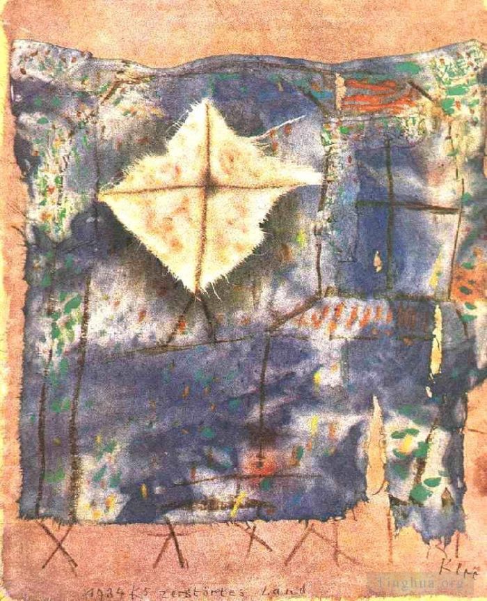 Paul Klee Types de peintures - Terre ravagée