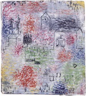 Paul Klee œuvres - Petit paysage avec l'église du village