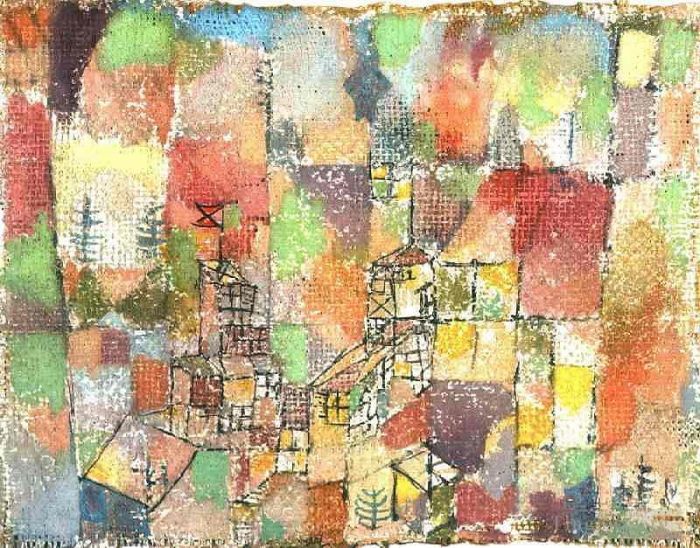 Paul Klee Types de peintures - Deux maisons de campagne