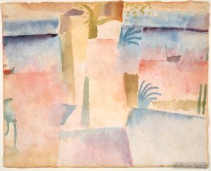 Paul Klee œuvres - Vue vers le port de Ha