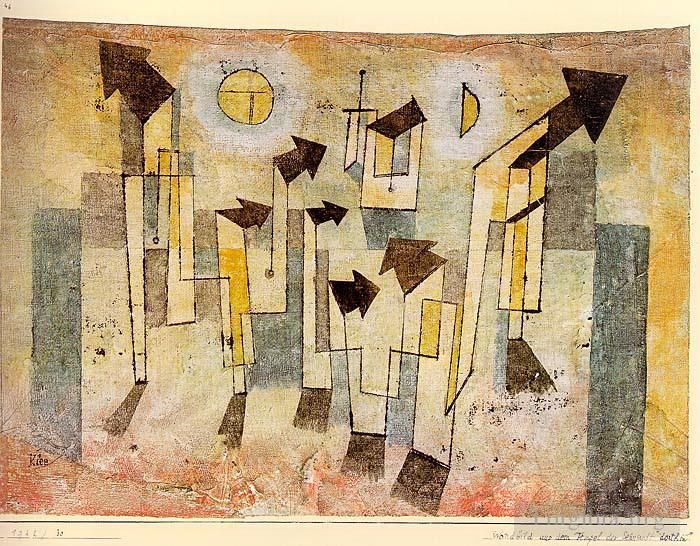 Paul Klee Types de peintures - Peinture murale du Temple du Désir