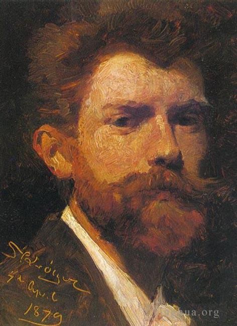 Peder Severin Kroyer Peinture à l'huile - Autorretrato 1879