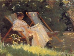 Peder Severin Kroyer œuvres - Marie au jardin 1893