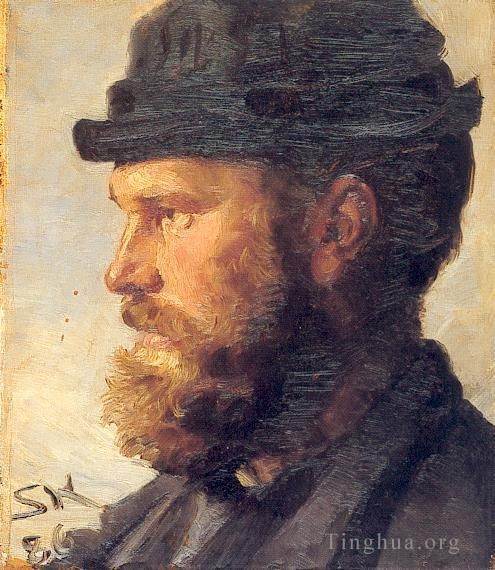 Peder Severin Kroyer Peinture à l'huile - Michael Ancher 1886