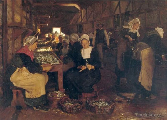 Peder Severin Kroyer Peinture à l'huile - Femmes à Concarneau 1879