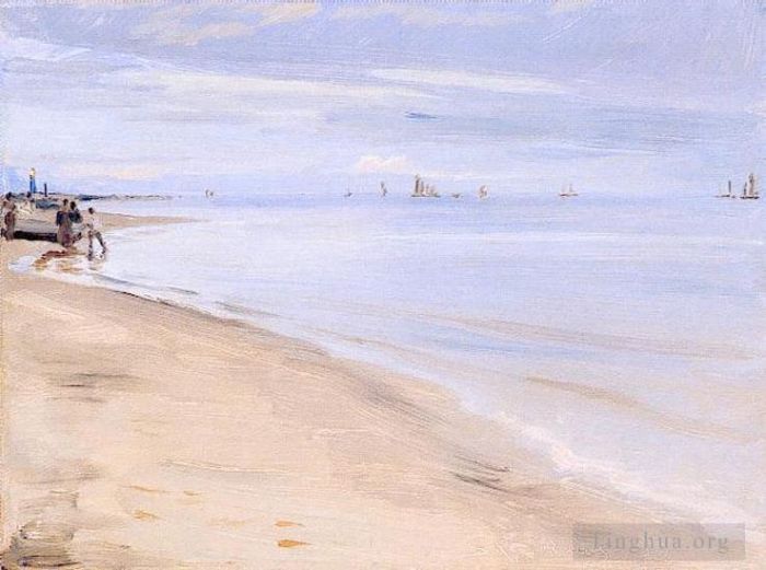 Peder Severin Kroyer Peinture à l'huile - Plage de Skagen en bord de mer