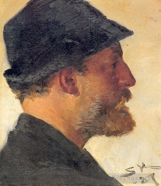Peder Severin Kroyer Peinture à l'huile - Viggo Johansen 1887