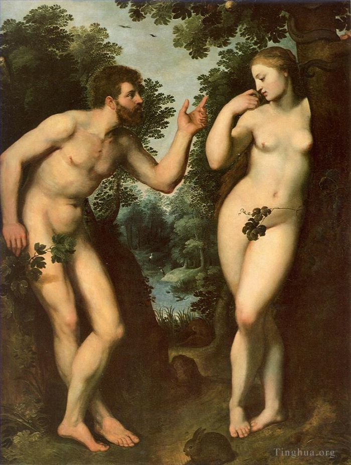 Pierre Paul Rubens Peinture à l'huile - Adam et Eve