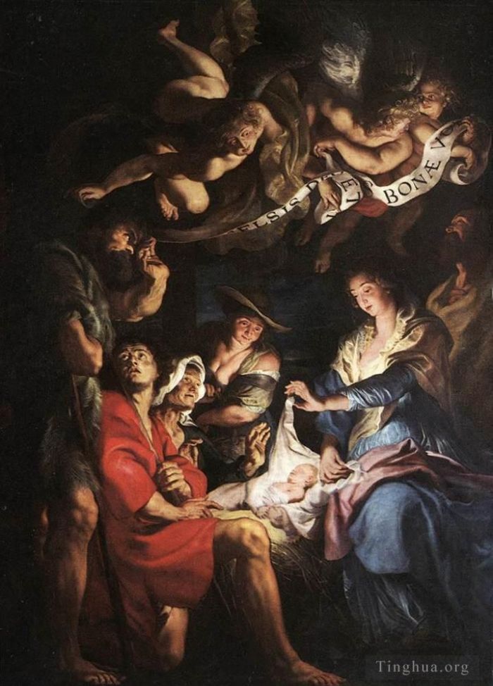 Pierre Paul Rubens Peinture à l'huile - Adoration des bergers