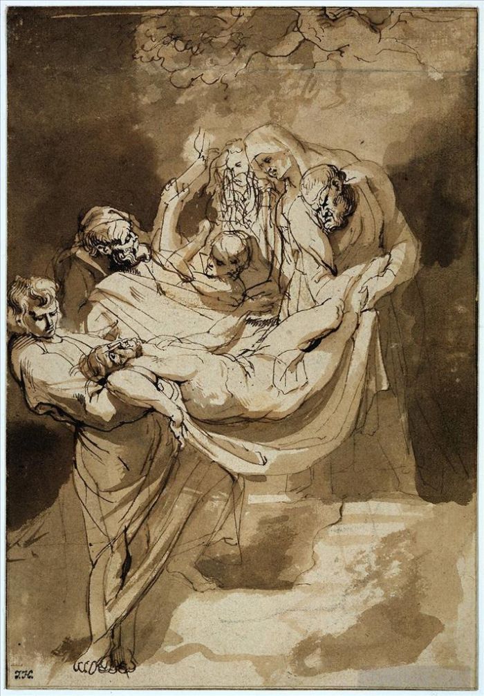 Pierre Paul Rubens Peinture à l'huile - Mise au tombeau 1615
