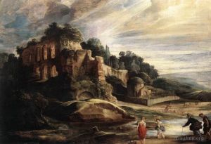 Pierre Paul Rubens œuvres - Paysage avec les ruines du mont Palatin à Rome