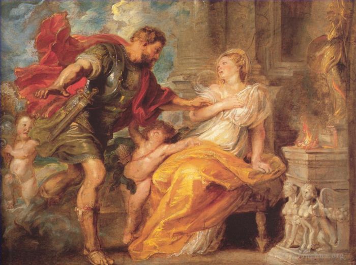 Pierre Paul Rubens Peinture à l'huile - Mars et Rhéa Silvia