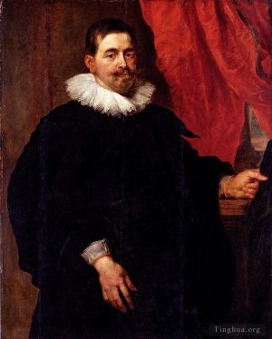 Pierre Paul Rubens œuvres - Peter Paul Portrait d'Homme Probablement Peter Van Hecke