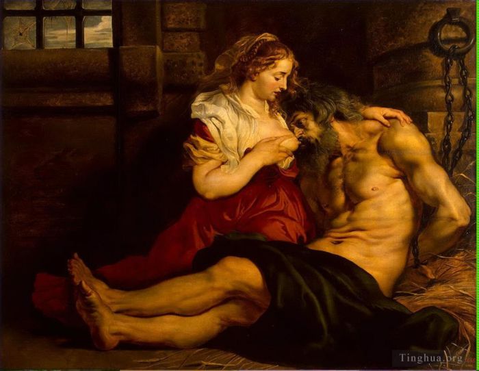 Pierre Paul Rubens Peinture à l'huile - Charité romaine