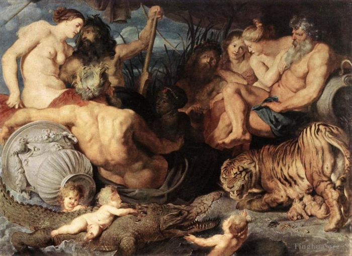 Pierre Paul Rubens Peinture à l'huile - Les quatre continents