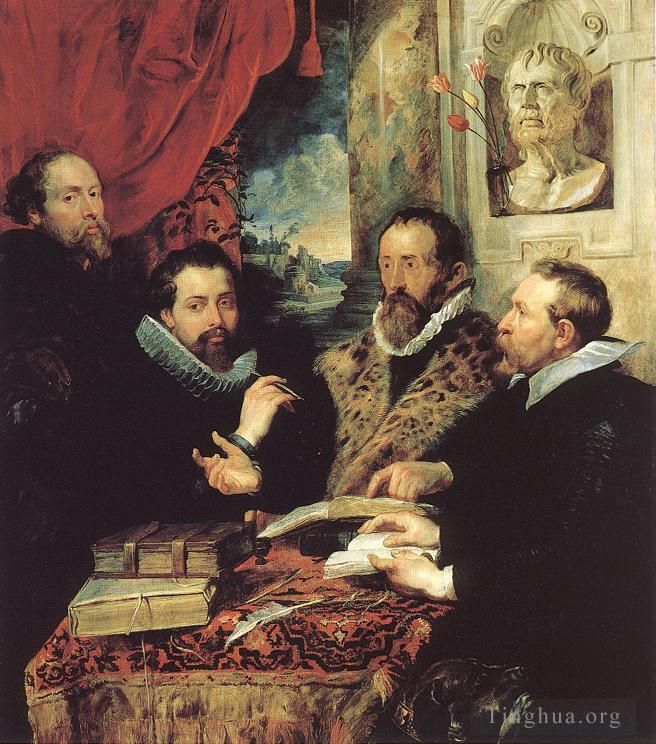 Pierre Paul Rubens Peinture à l'huile - Les quatre philosophes