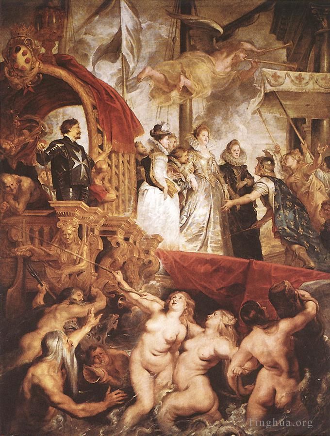 Pierre Paul Rubens Peinture à l'huile - Le Débarquement de Marie de Médicis à Marseille