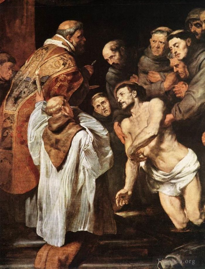 Pierre Paul Rubens Peinture à l'huile - La dernière communion de saint François