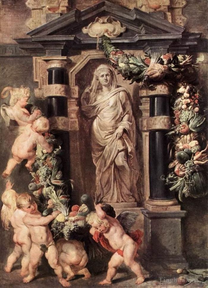 Pierre Paul Rubens Peinture à l'huile - La statue de Cérès