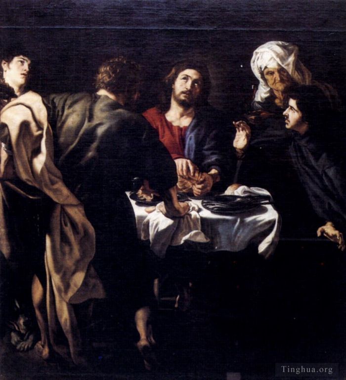 Pierre Paul Rubens Peinture à l'huile - La Cène à Emmaüs