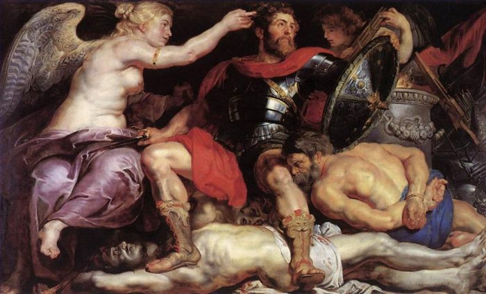 Pierre Paul Rubens Peinture à l'huile - Le triomphe de la victoire