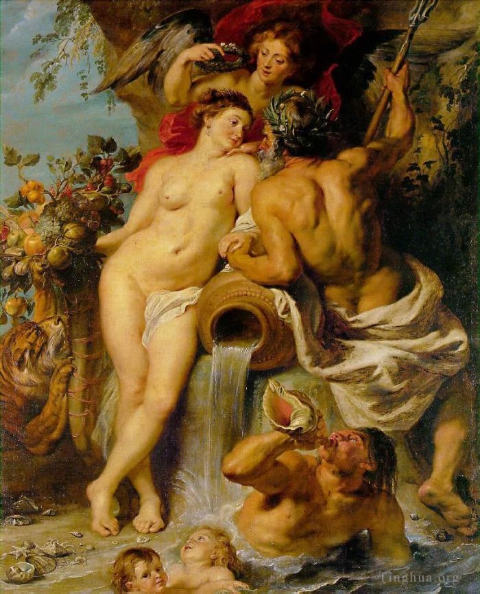 Pierre Paul Rubens Peinture à l'huile - L'Union de la Terre et de l'Eau