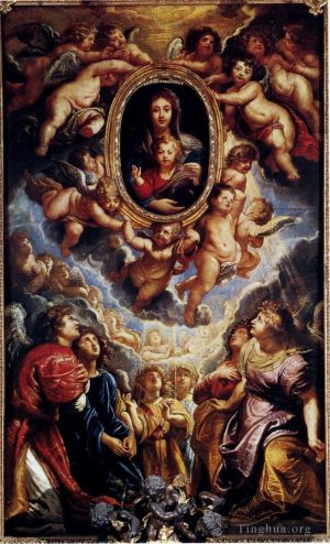 Pierre Paul Rubens œuvres - Vierge à l'Enfant adorée par les anges