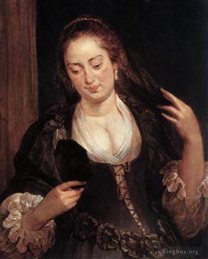 Pierre Paul Rubens œuvres - Femme avec un miroir