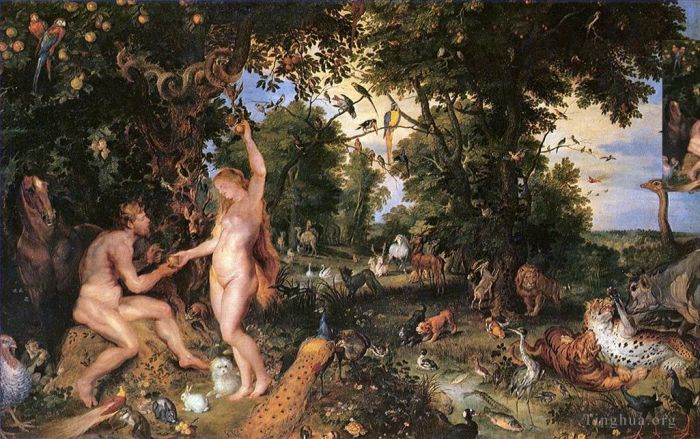 Pierre Paul Rubens Peinture à l'huile - Adam et Eve grands