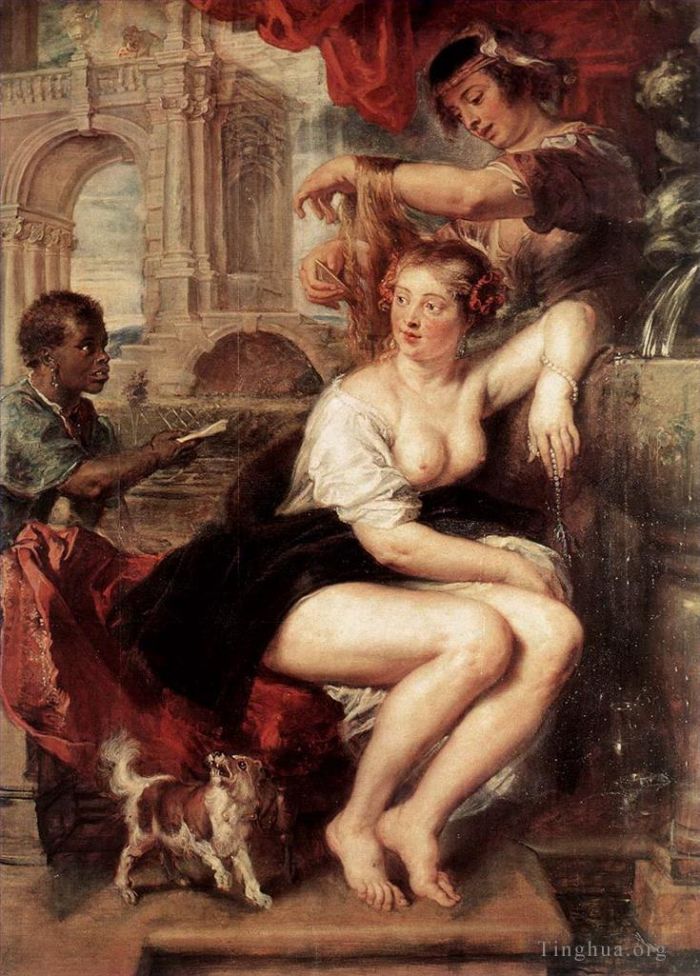 Pierre Paul Rubens Peinture à l'huile - Bethsabée à la fontaine