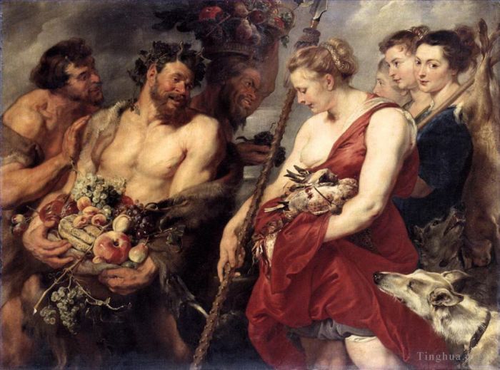 Pierre Paul Rubens Peinture à l'huile - Diane revenant de la chasse