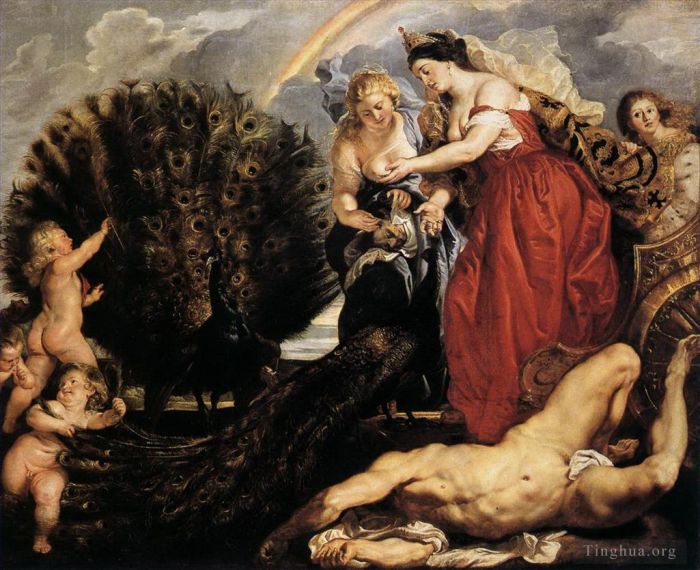 Pierre Paul Rubens Peinture à l'huile - Junon et Argus