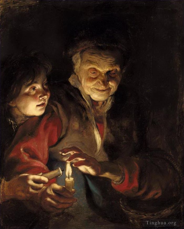 Pierre Paul Rubens Peinture à l'huile - Scène de nuit 1617