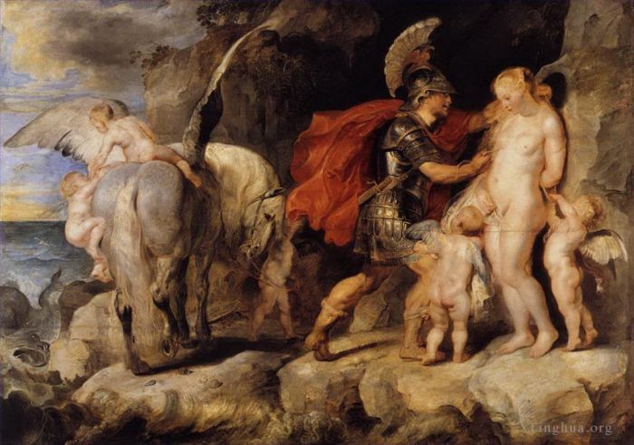 Pierre Paul Rubens Peinture à l'huile - Persée libérant Andromède