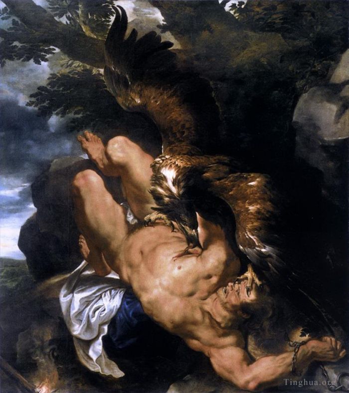 Pierre Paul Rubens Peinture à l'huile - Prométhée lié