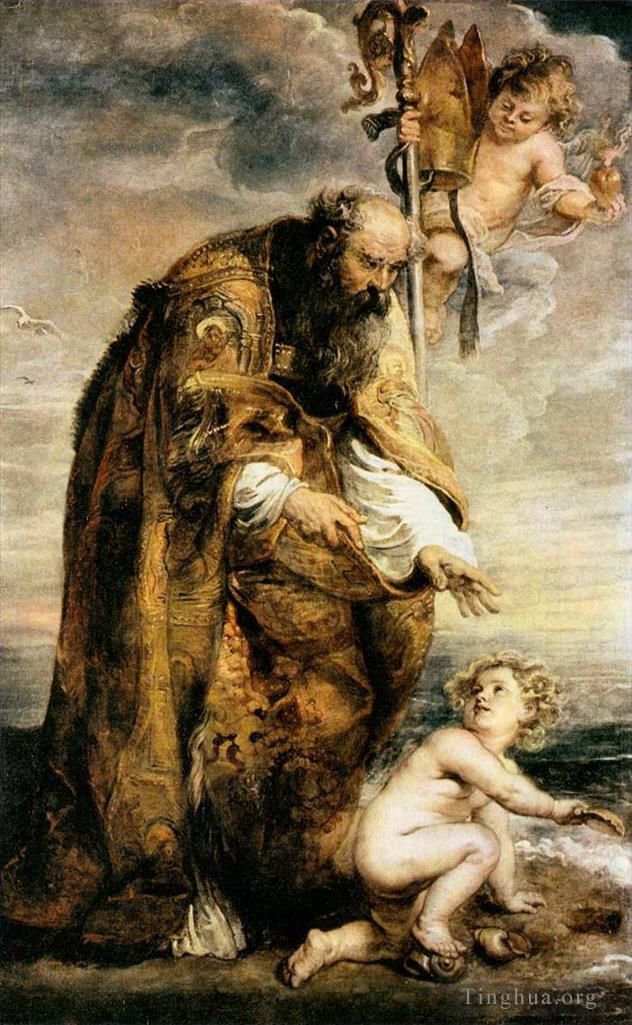 Pierre Paul Rubens Peinture à l'huile - Sainte-Augustine