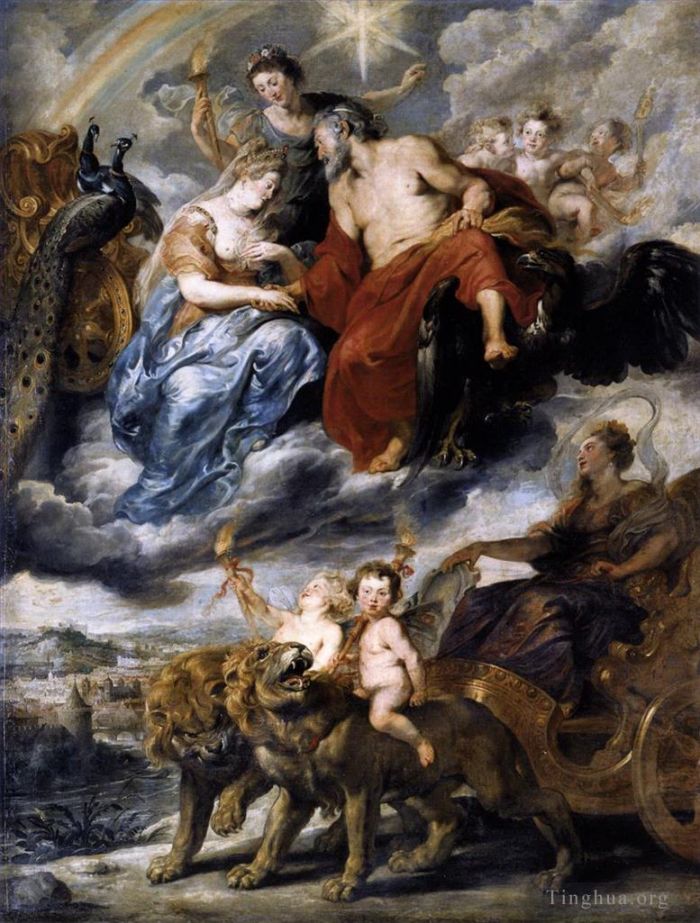 Pierre Paul Rubens Peinture à l'huile - La rencontre du roi et de Marie de Médicis à Lyon le 9 novembre 1601625