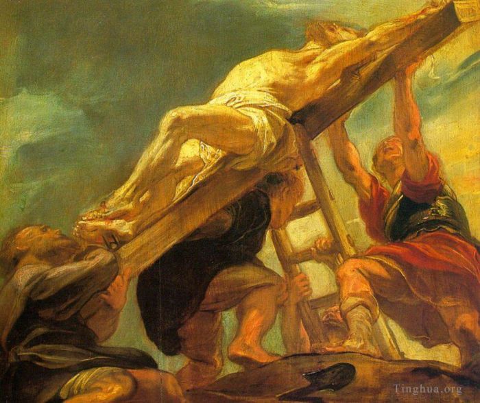 Pierre Paul Rubens Peinture à l'huile - La levée de la croix 1621