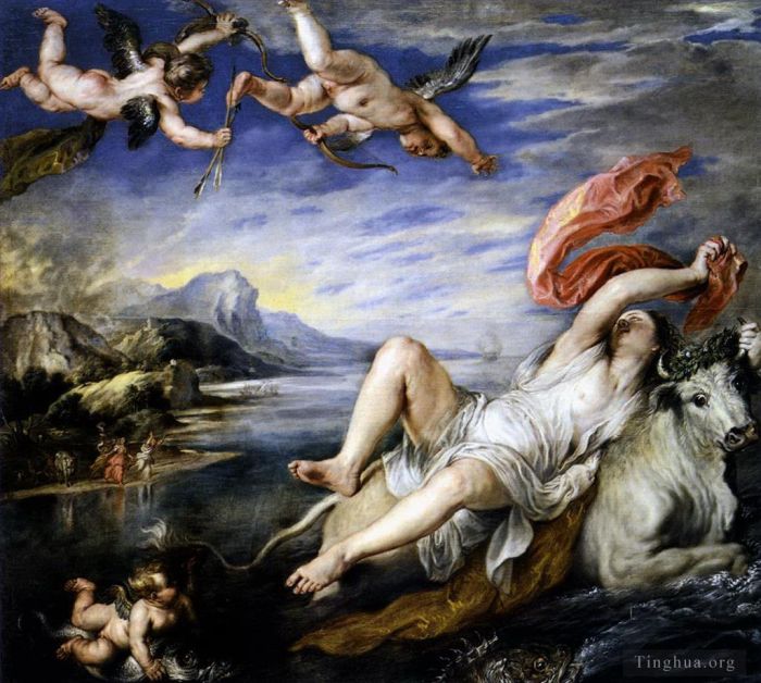 Pierre Paul Rubens Peinture à l'huile - Le viol d'Europe
