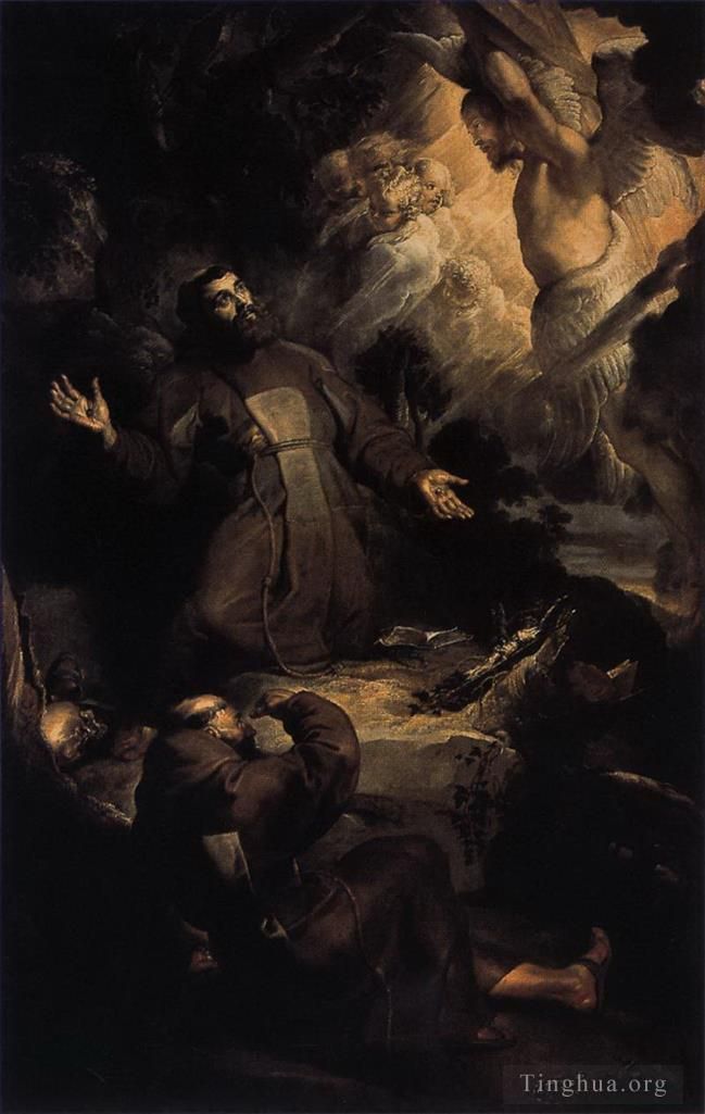 Pierre Paul Rubens Peinture à l'huile - La stigmatisation de saint François