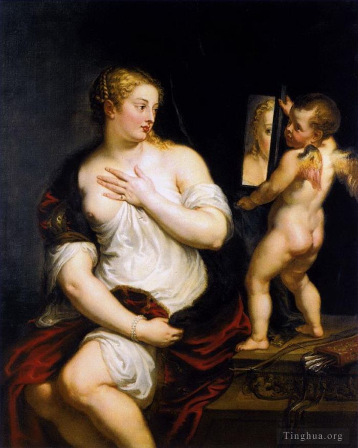 Pierre Paul Rubens Peinture à l'huile - Vénus à ses toilettes