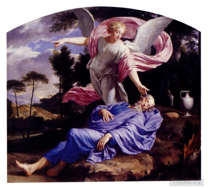 Philippe de Champaigne Peinture à l'huile - Le rêve de Philippe De Elijah