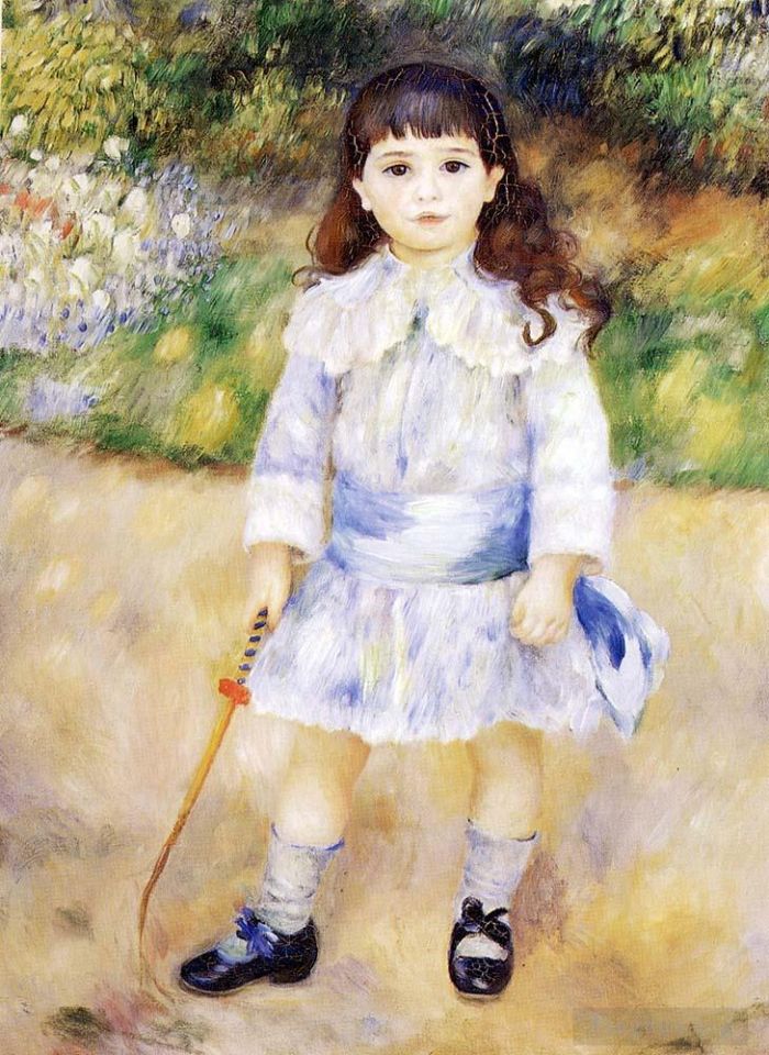 Pierre-Auguste Renoir Peinture à l'huile - Enfant avec un fouet