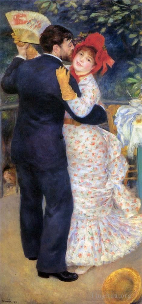 Pierre-Auguste Renoir Peinture à l'huile - Danse à la campagne