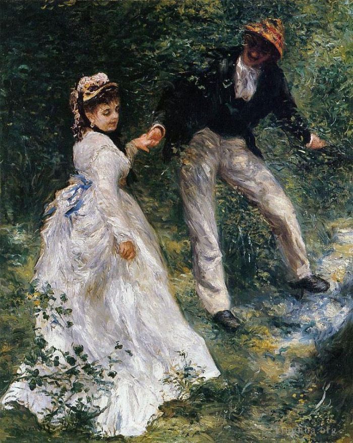 Pierre-Auguste Renoir Peinture à l'huile - La Promenade