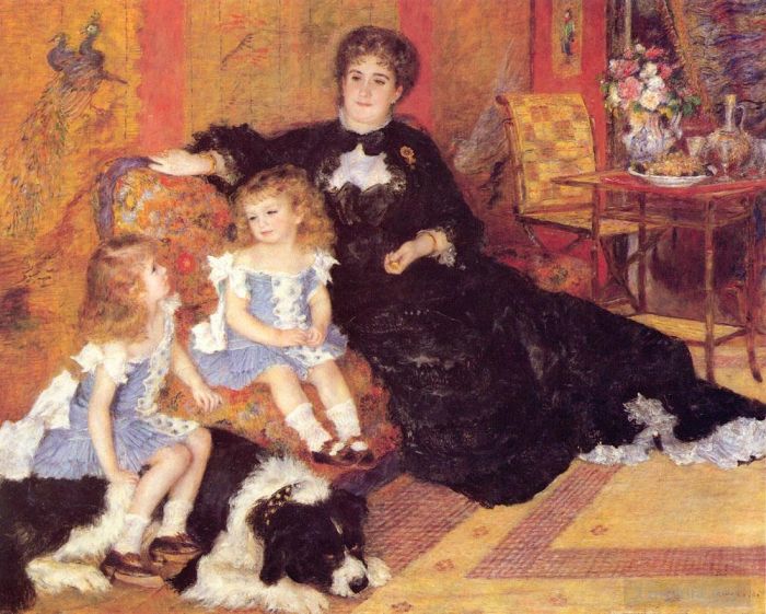 Pierre-Auguste Renoir Peinture à l'huile - Madame Georges Charpentier et ses enfants